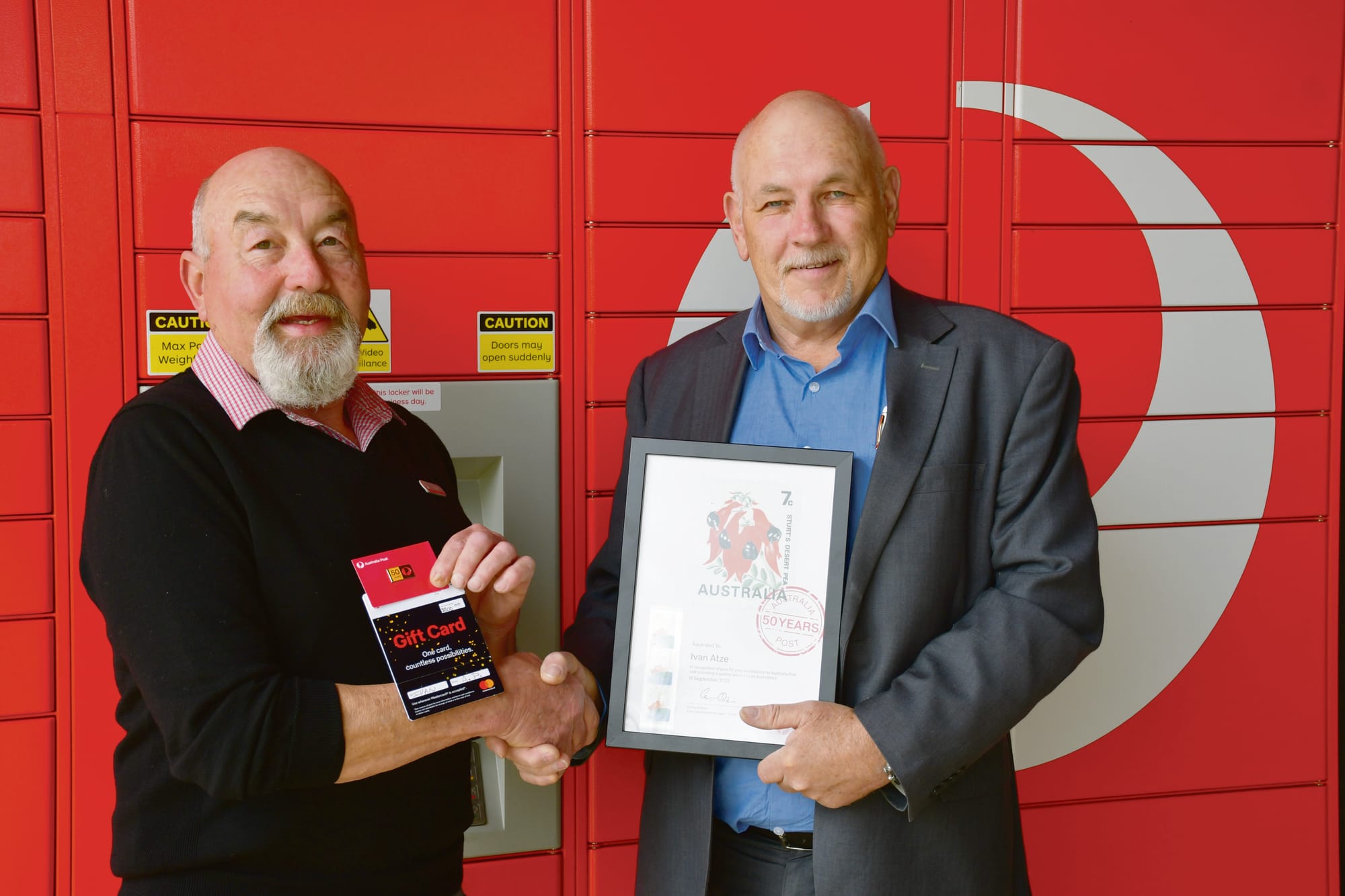 Ivan achieves 50 years with Australia Post