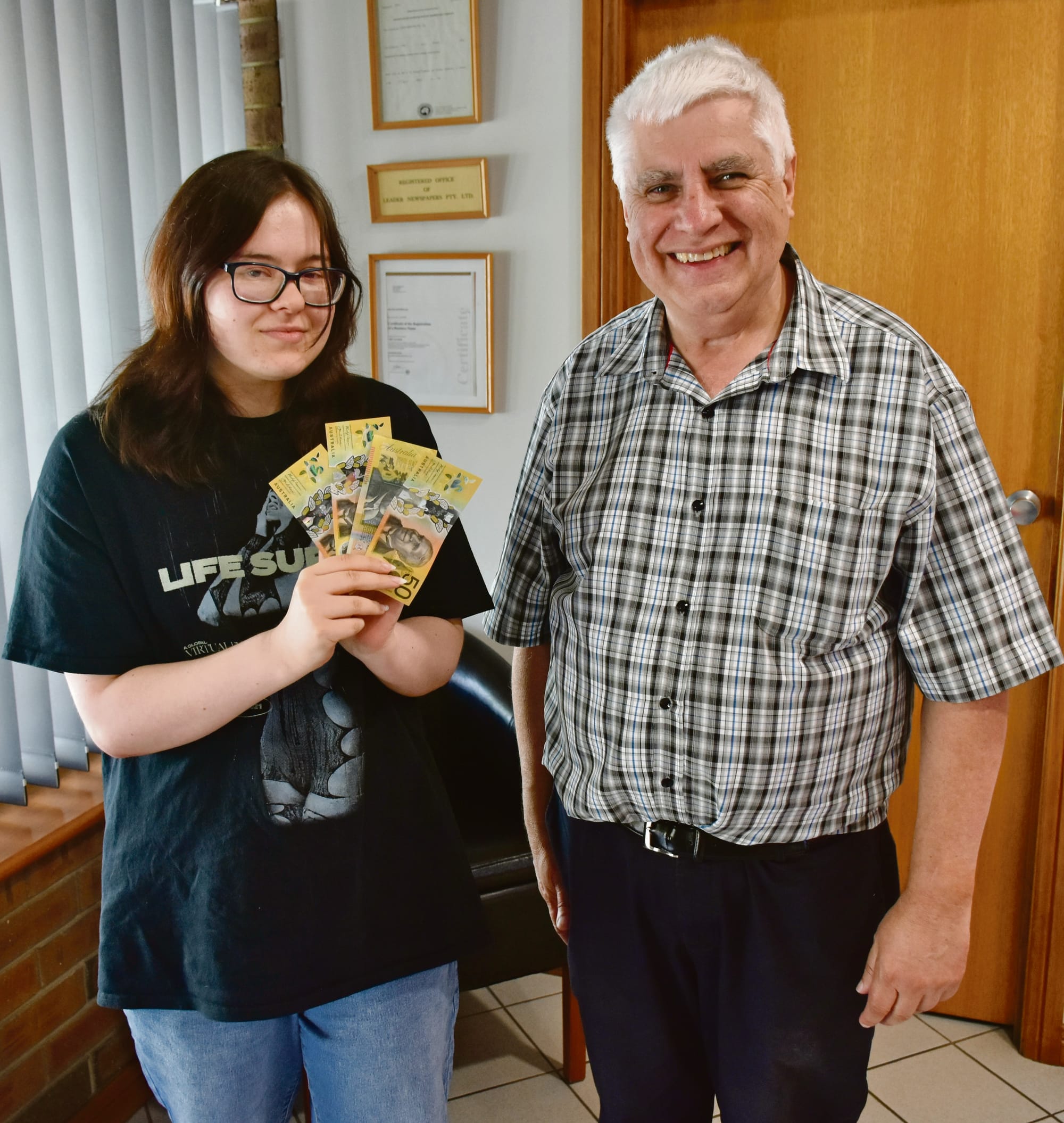 Jacinta’s a Community Cash winner