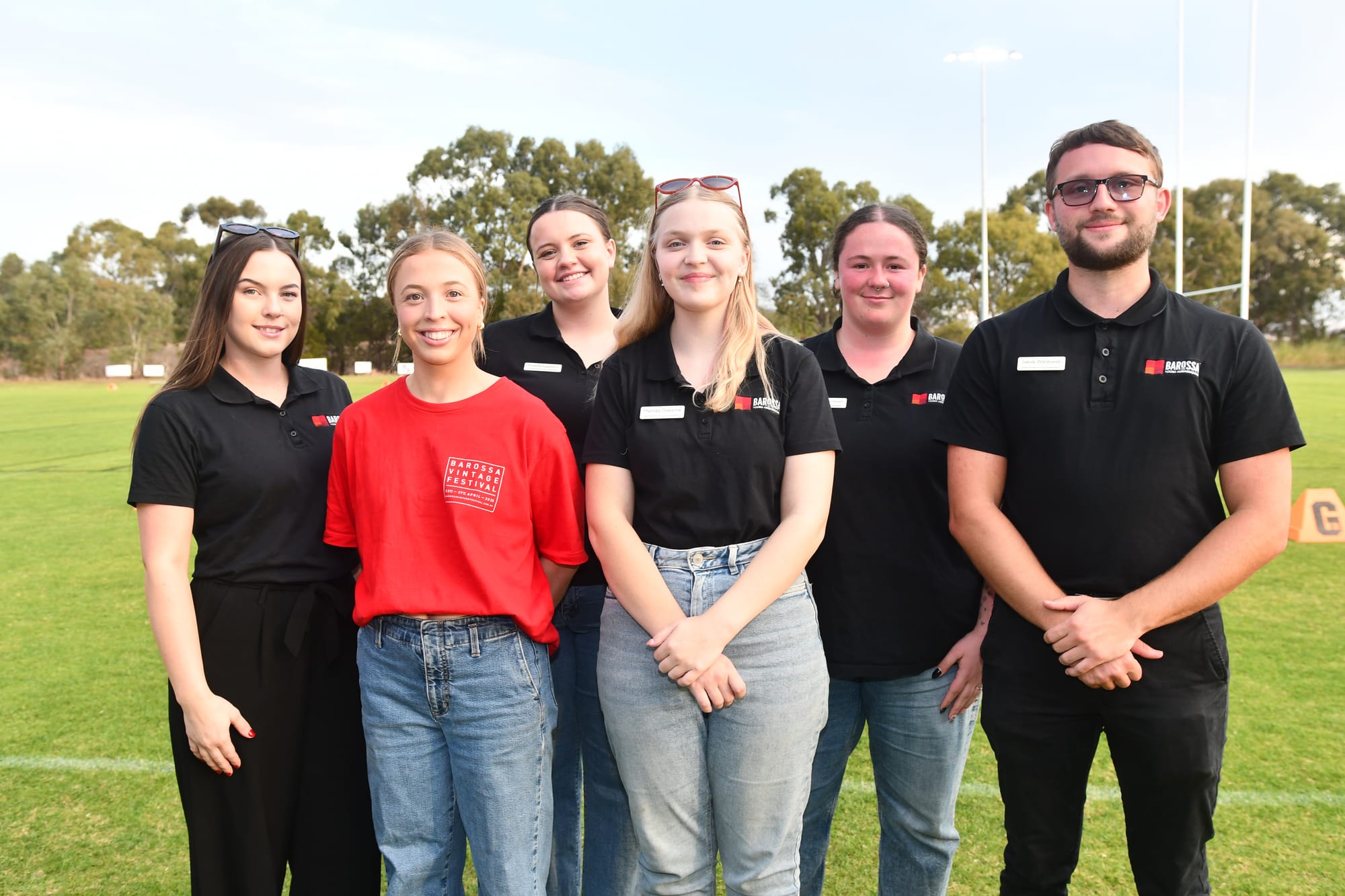 Young Ambassadors get ready for the festivities. Stephanie Thompson, Amber Perry, Maddie Eggleton, Matilda Osborne, Charlie McGann and Jakob Waldowski.