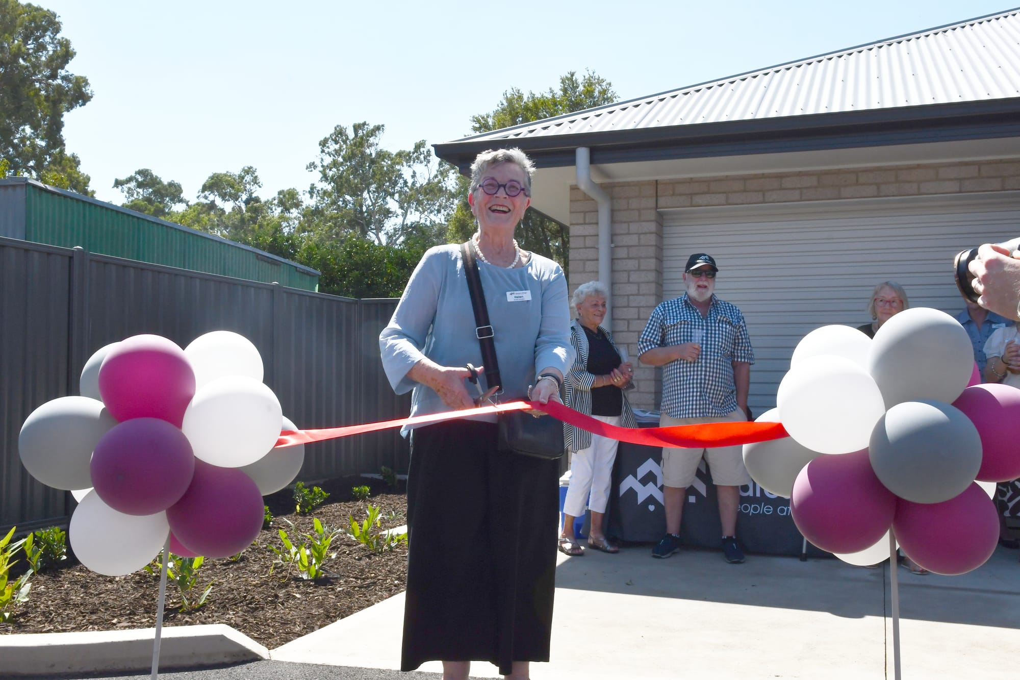 Ribbon cutting for new independent living homes