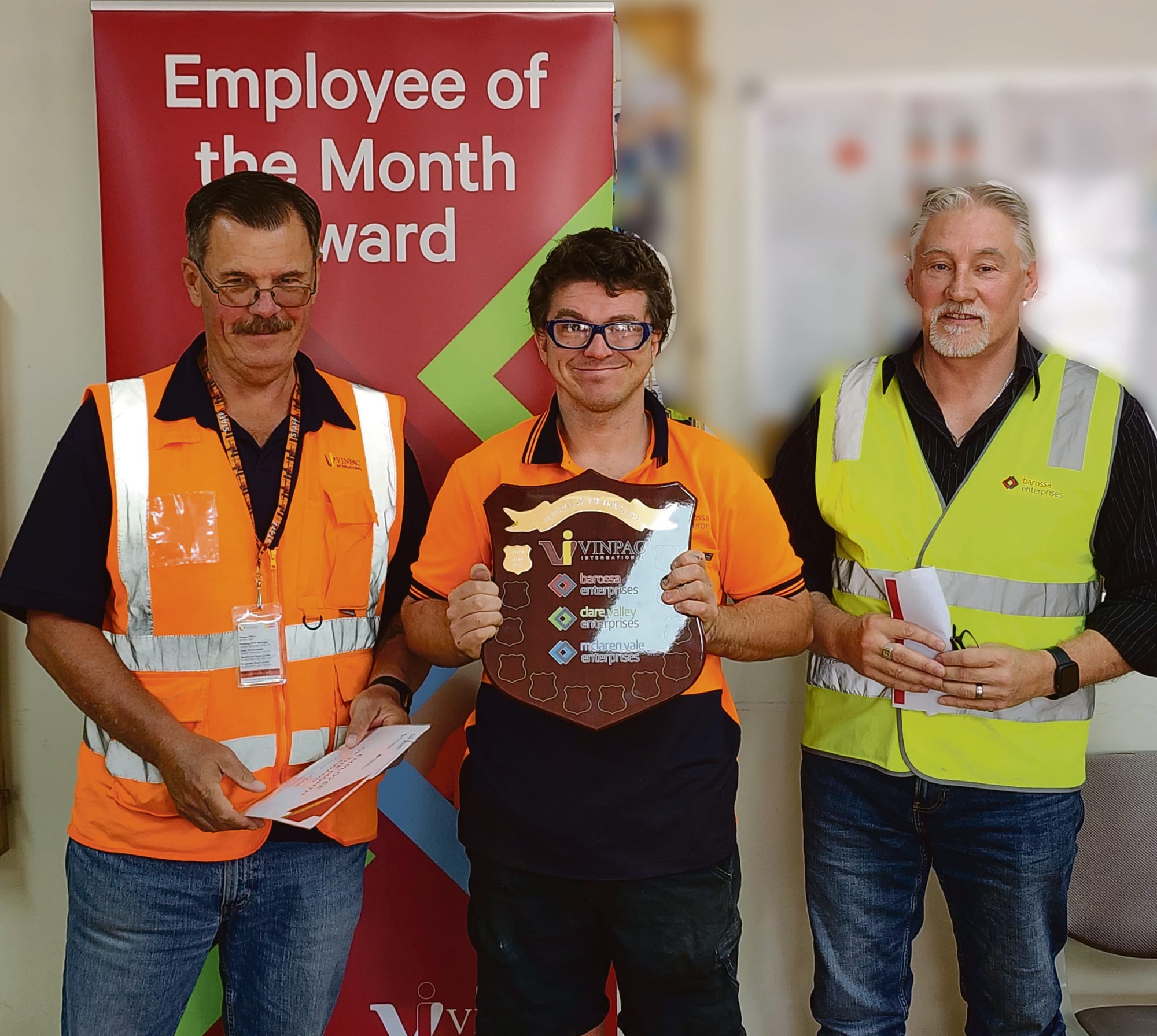 David awarded Employee of the Month