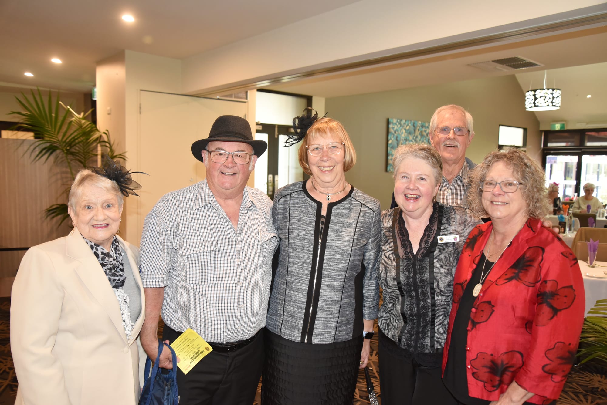 Enjoying Melbourne Cup lunch at the Vine Inn