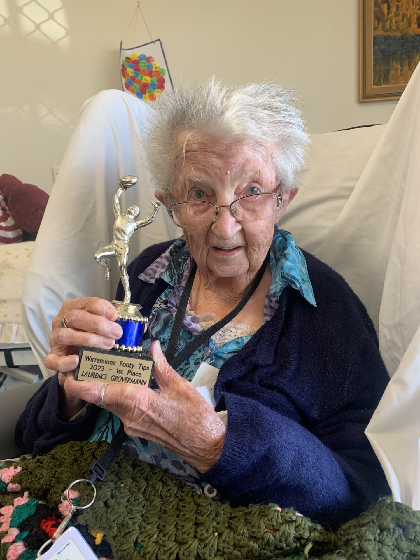 Centenarian ready for another footy tipping season