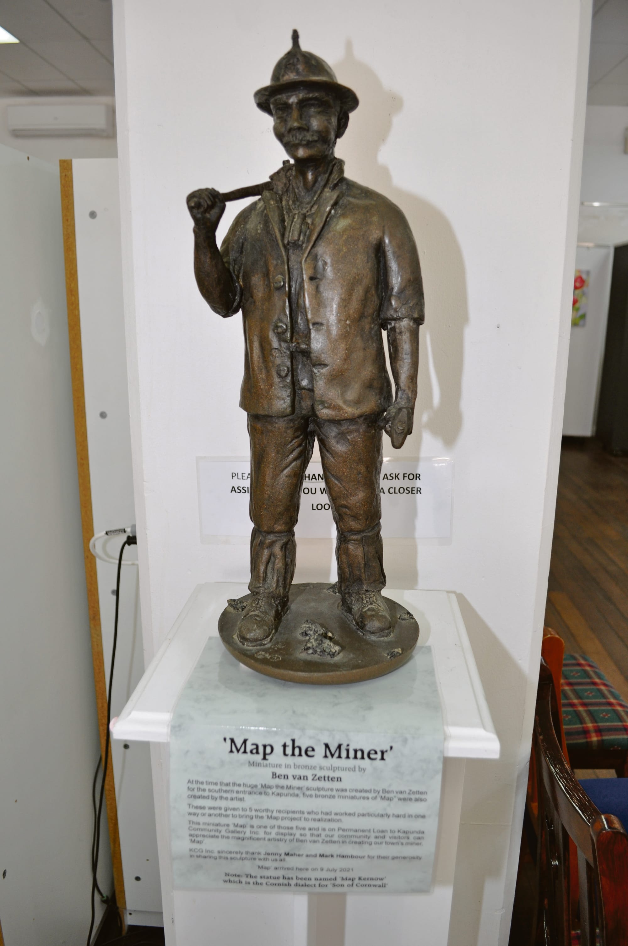Map the Miner is dressed and ready for the Kapunda Christmas Street Party