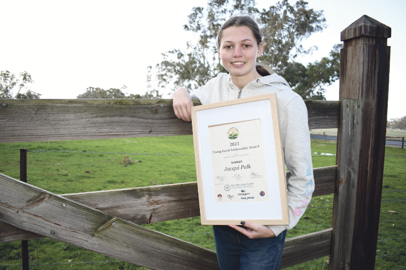 State rural ambassador title for Jacqui