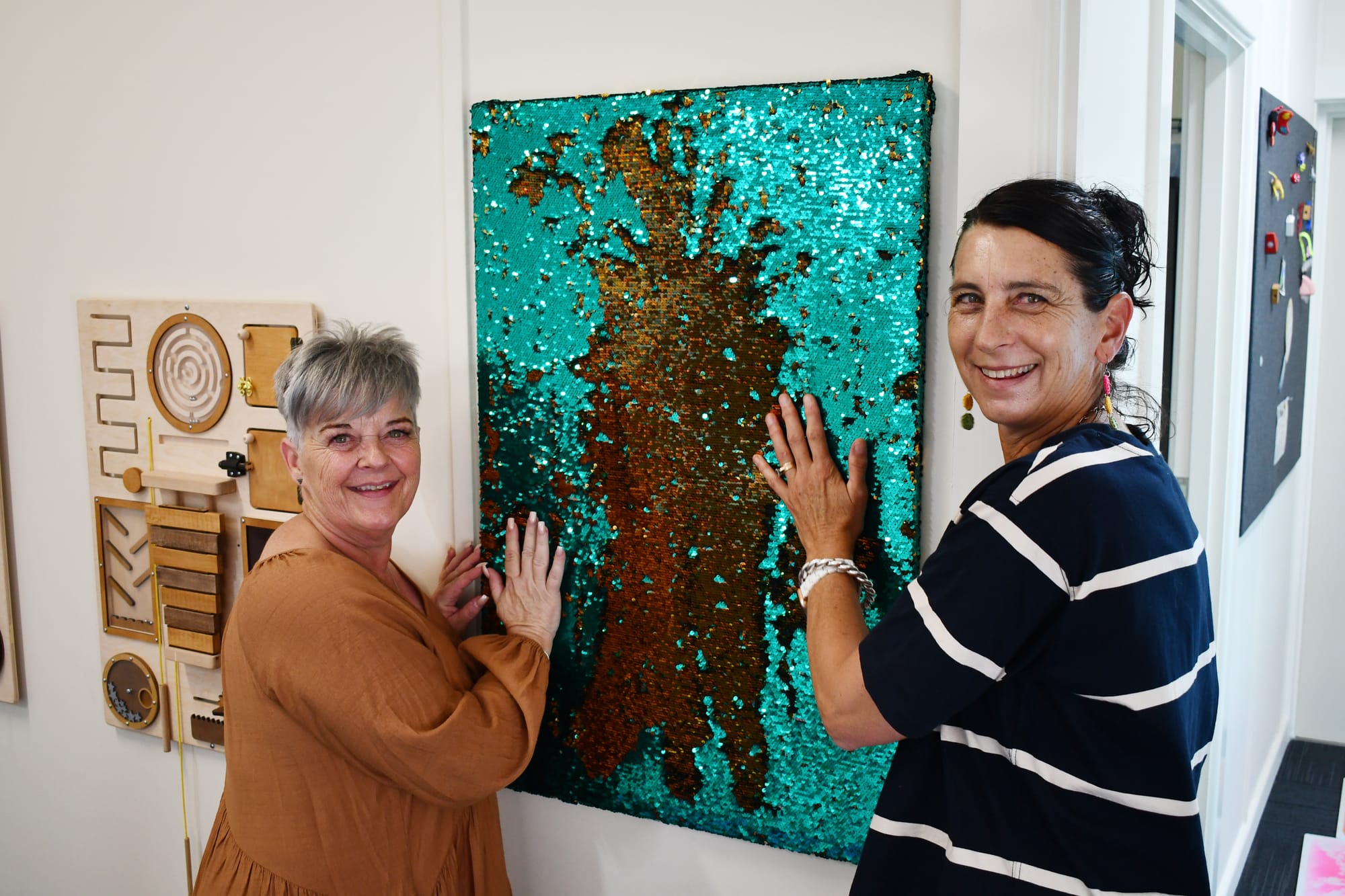 Janice Henderson (SSO), Vanessa O'Brien (Autism Inclusion Teacher).