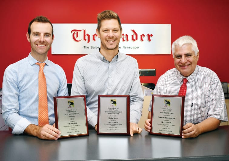 The Leader scores hat-trick at Country Press Awards