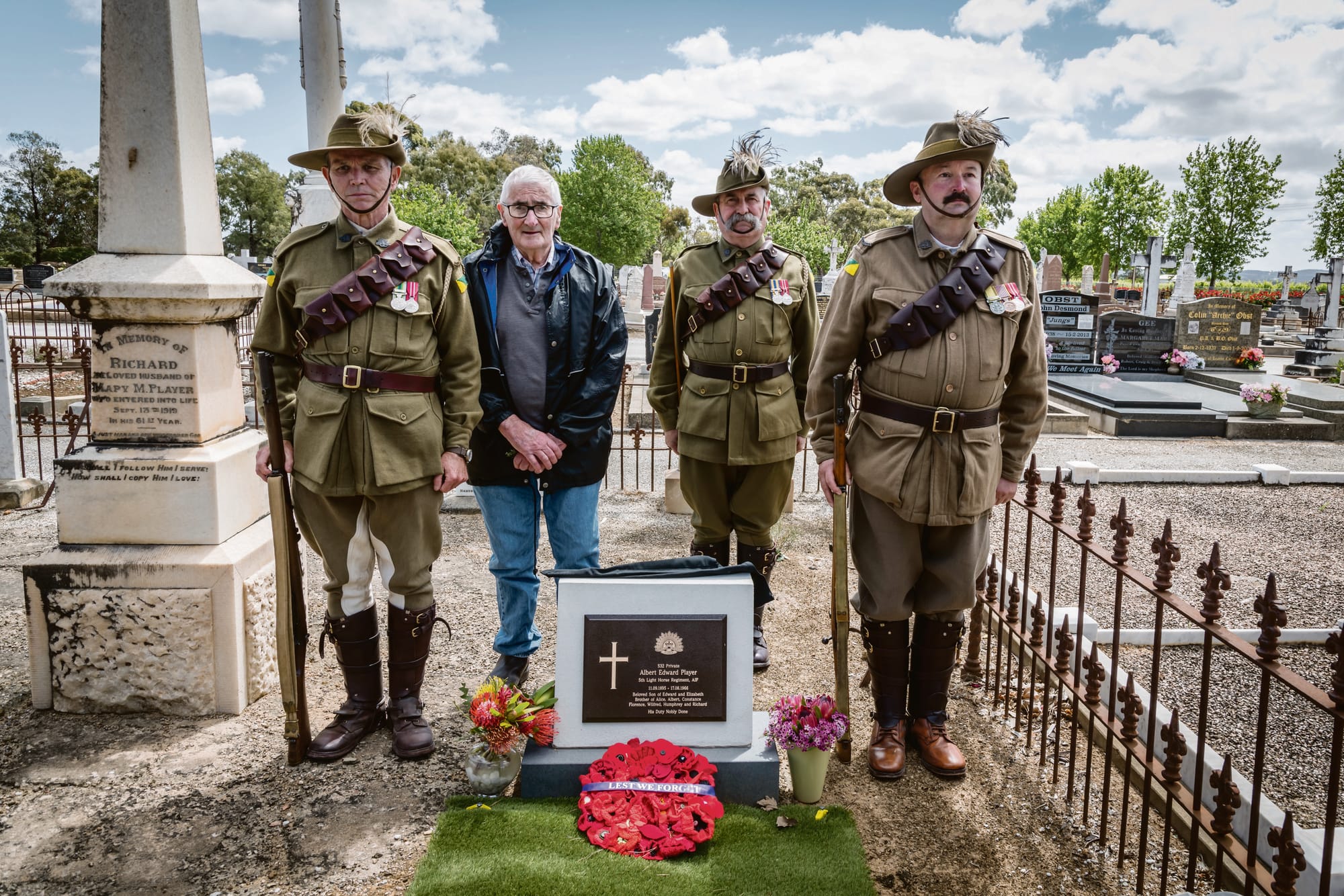 Honouring the service of Trooper Player