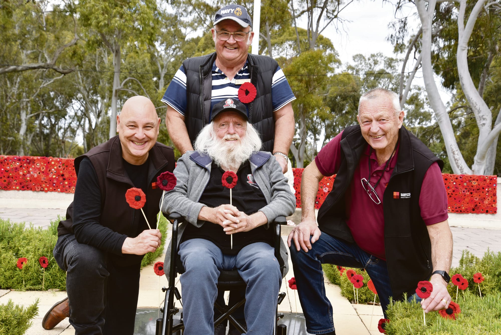 Poppies planted for Remembrance Day