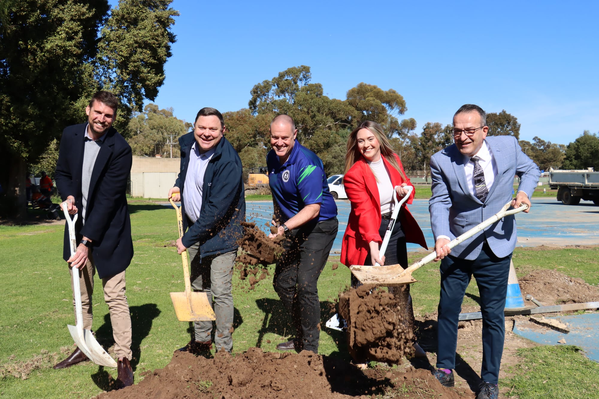 Breaking ground for tennis precinct