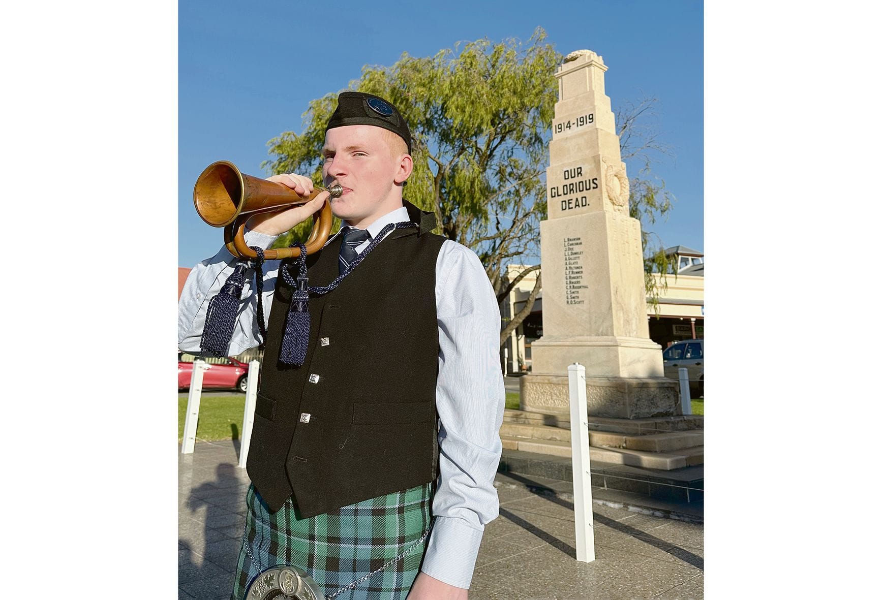 Samual’s musical tribute to ANZACs