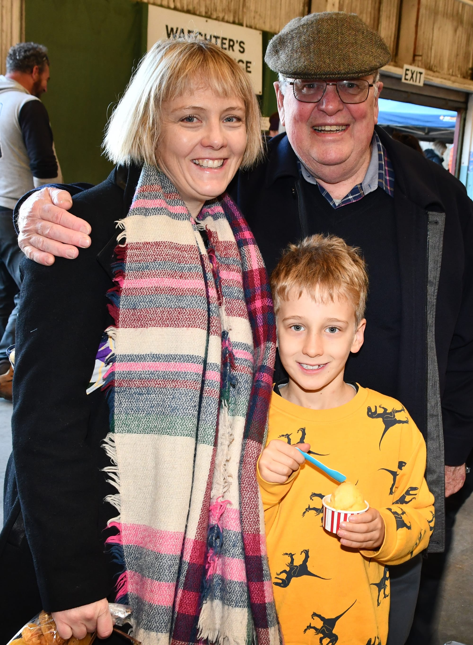 Lynette, Arlo and Bill Beattie of Melbourne and Adelaide.