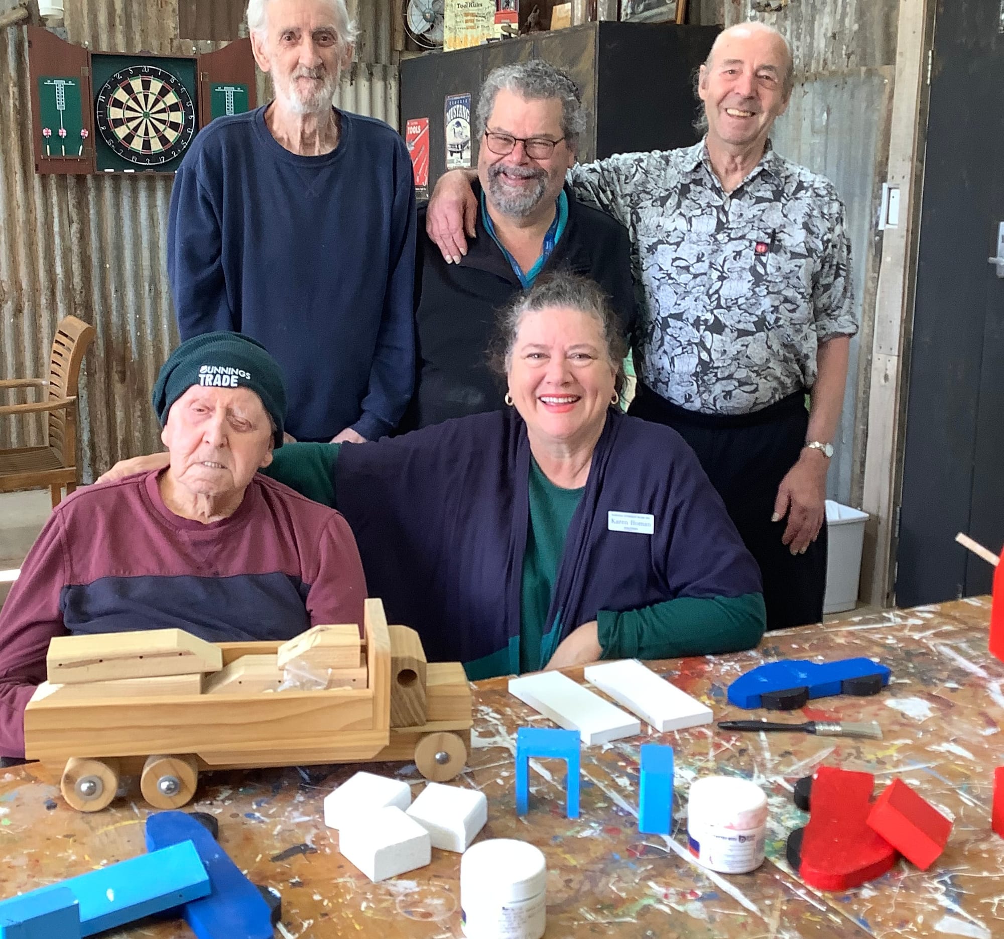 Keeping busy in the shed