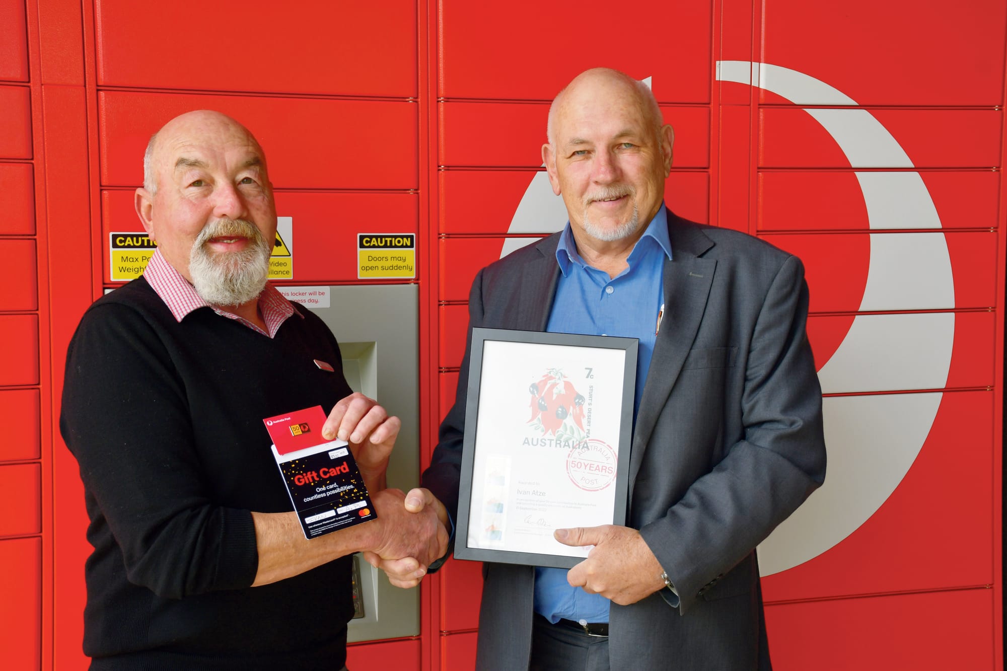 Ivan achieves 50 years with Australia Post