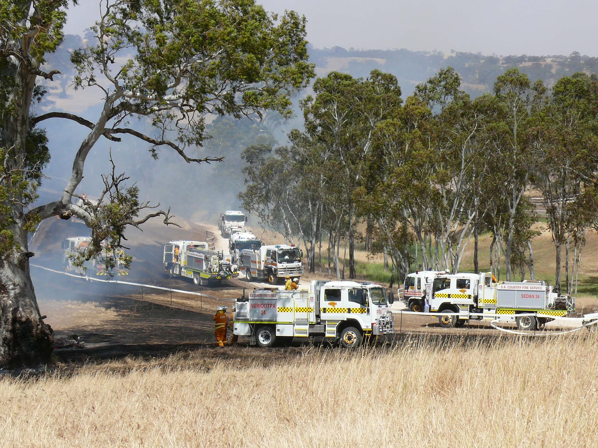 Threat reduced for Angaston fire