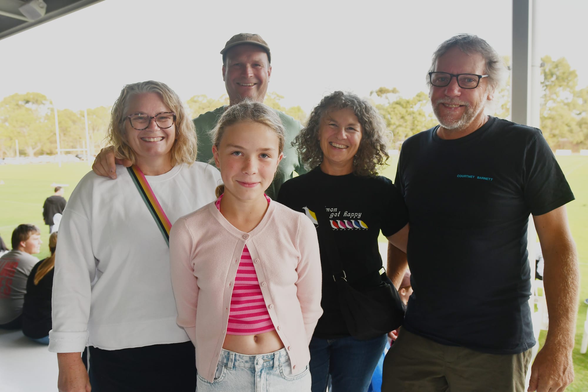 Megan and Paul Noack with Isla, aged 11, of Marananga, and Sonya and Steve Schiller of Gomersal.
