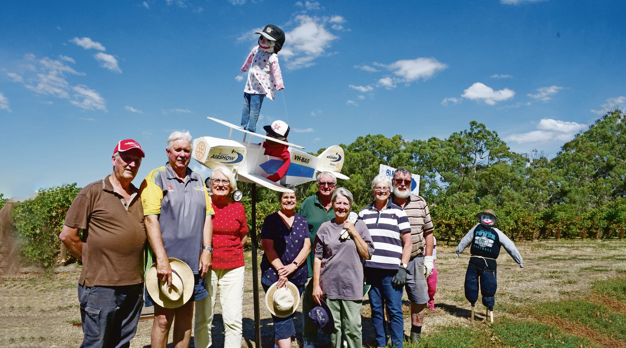 High flying for Rotary Club scarecrows