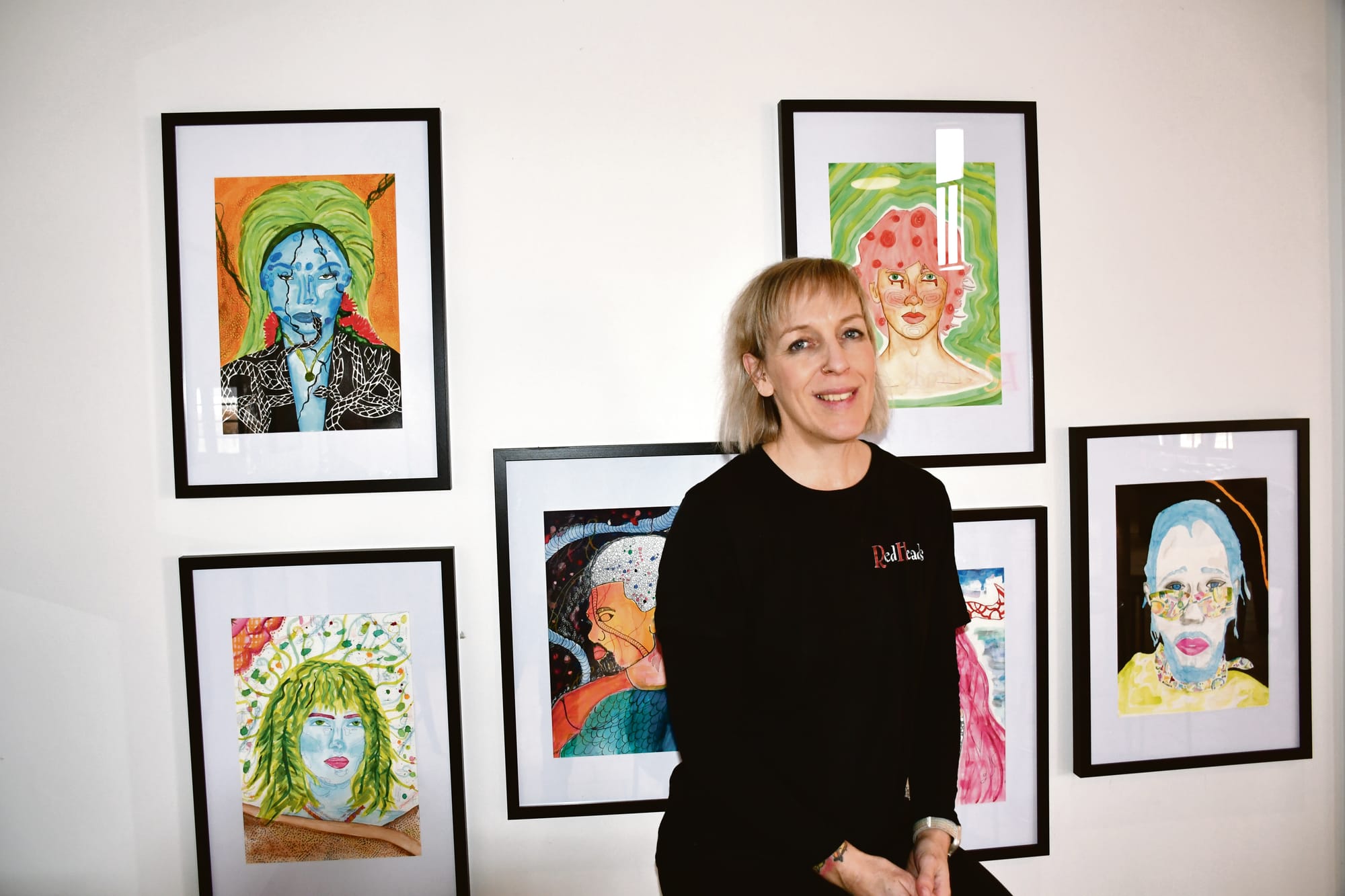 Students’ eye-popping portraits at Cellar Door