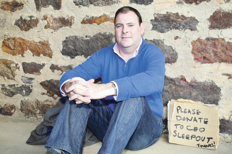 Sleeping out for a cause