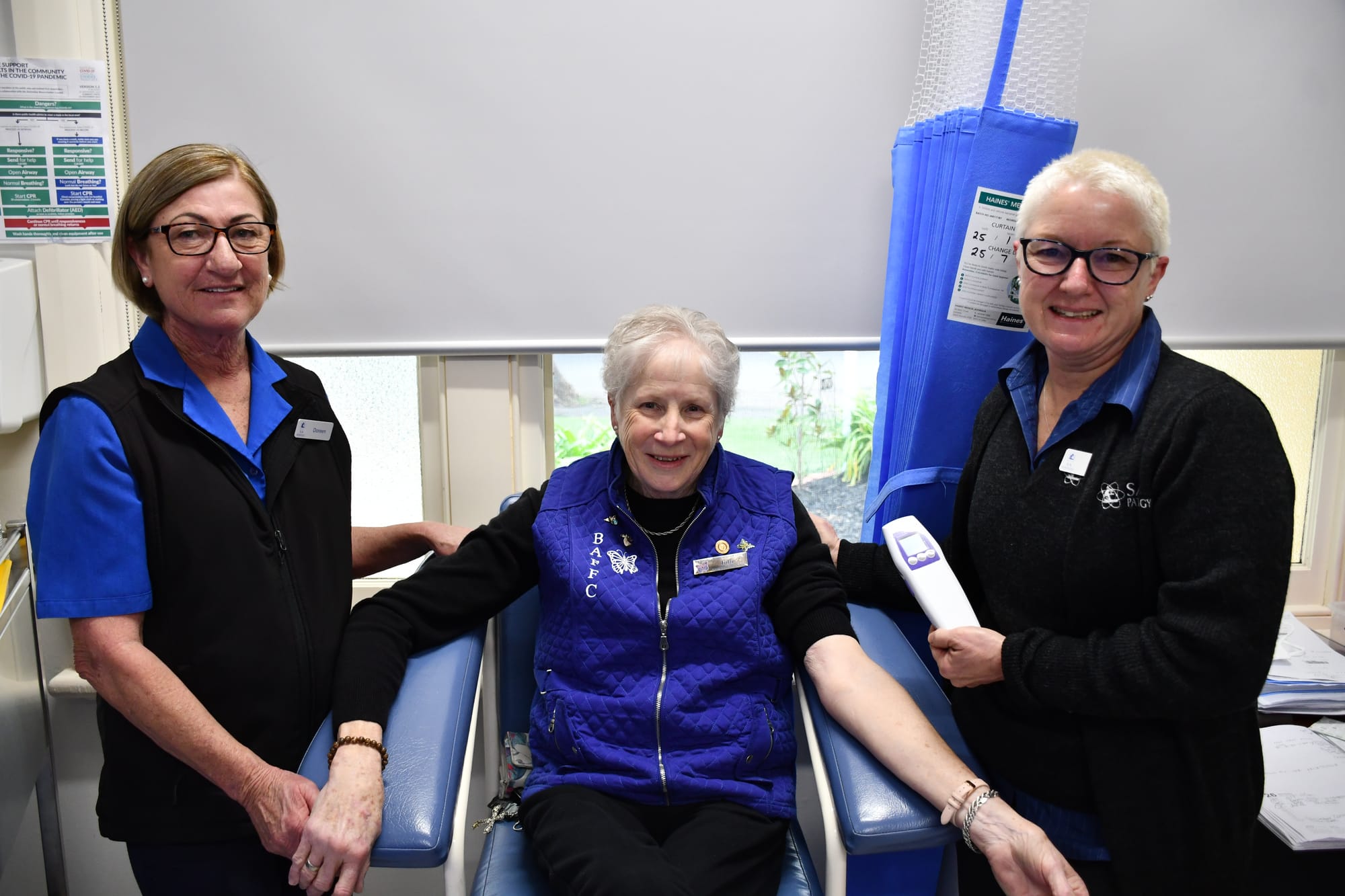 Kind donation brings relief to those requiring blood tests