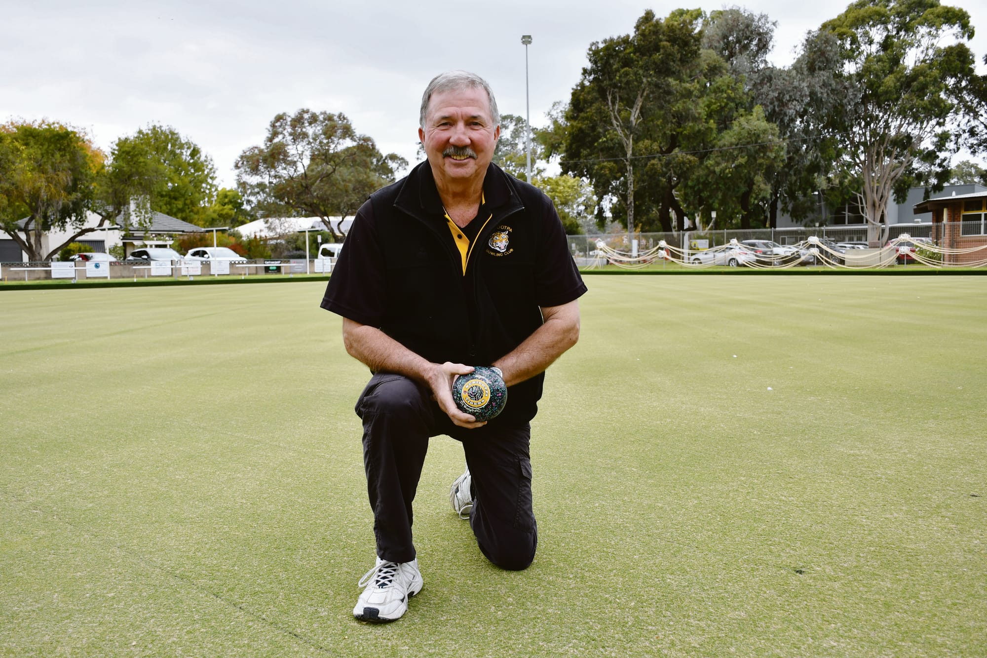 Nuriootpa green keeper on a roll