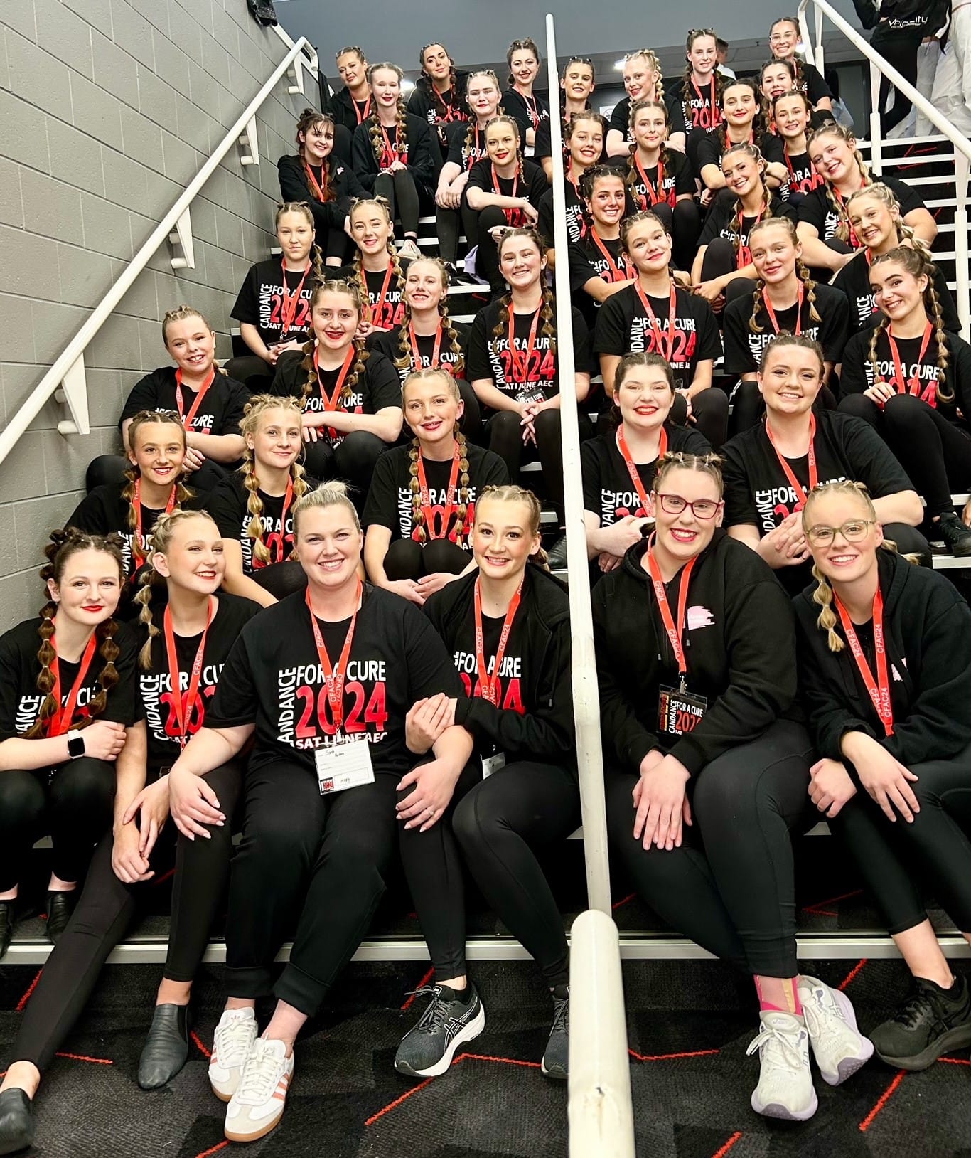 Barossa students dancing for a cure