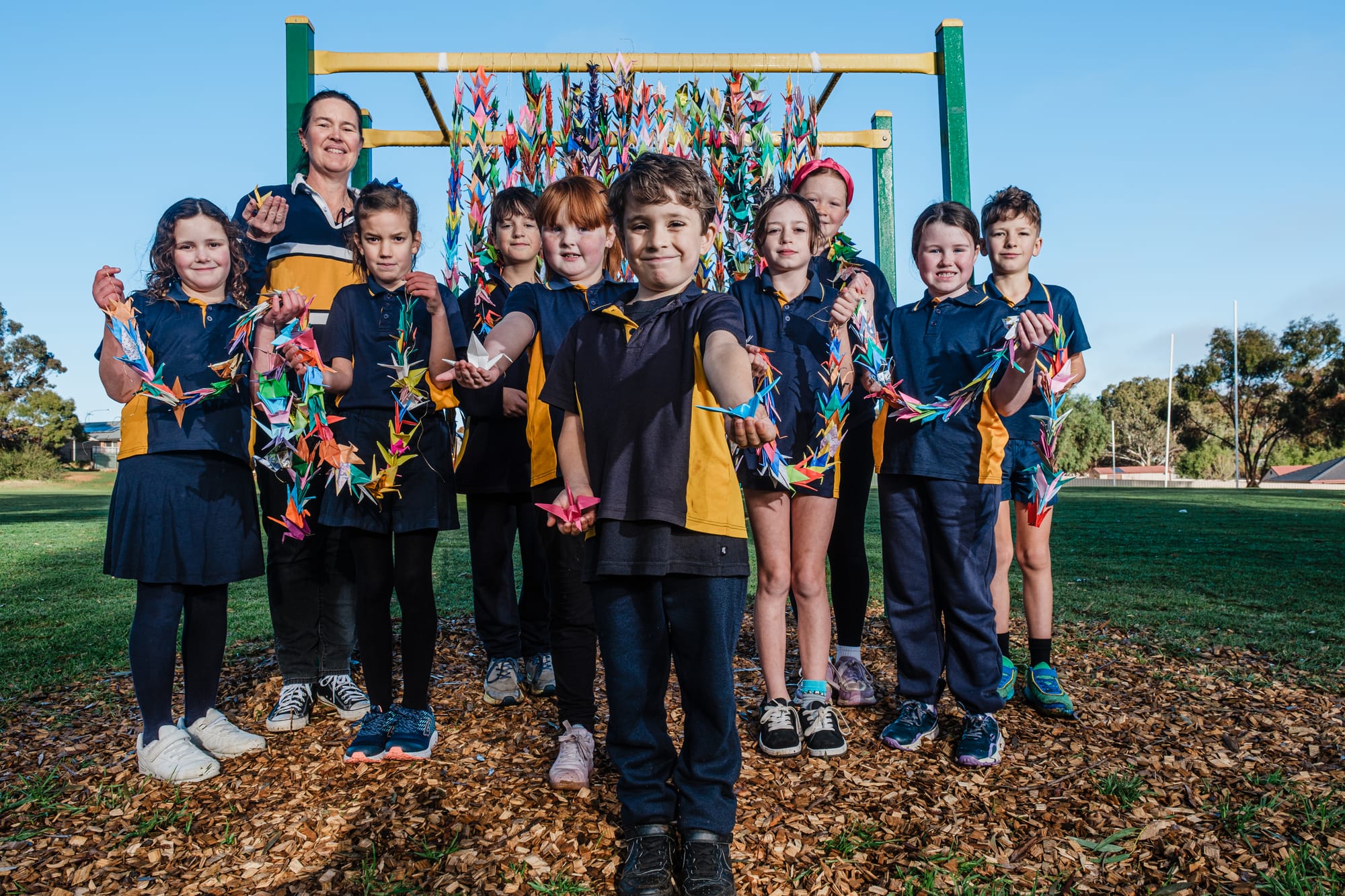 Lyndoch Primary School students send 1,000 paper cranes to Japan for peace