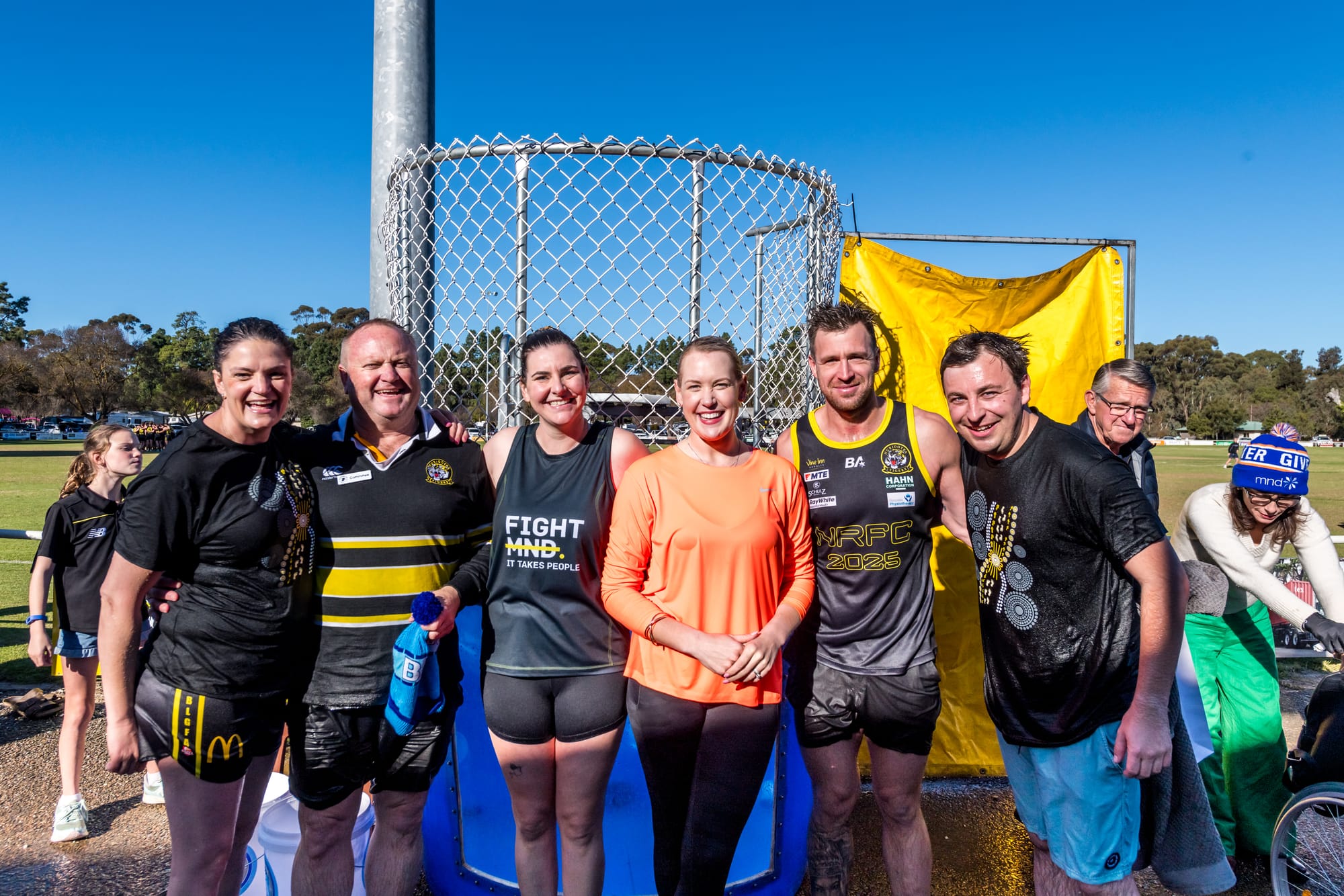 Group braves the ‘cold’ seat for a good cause at Tiger Park