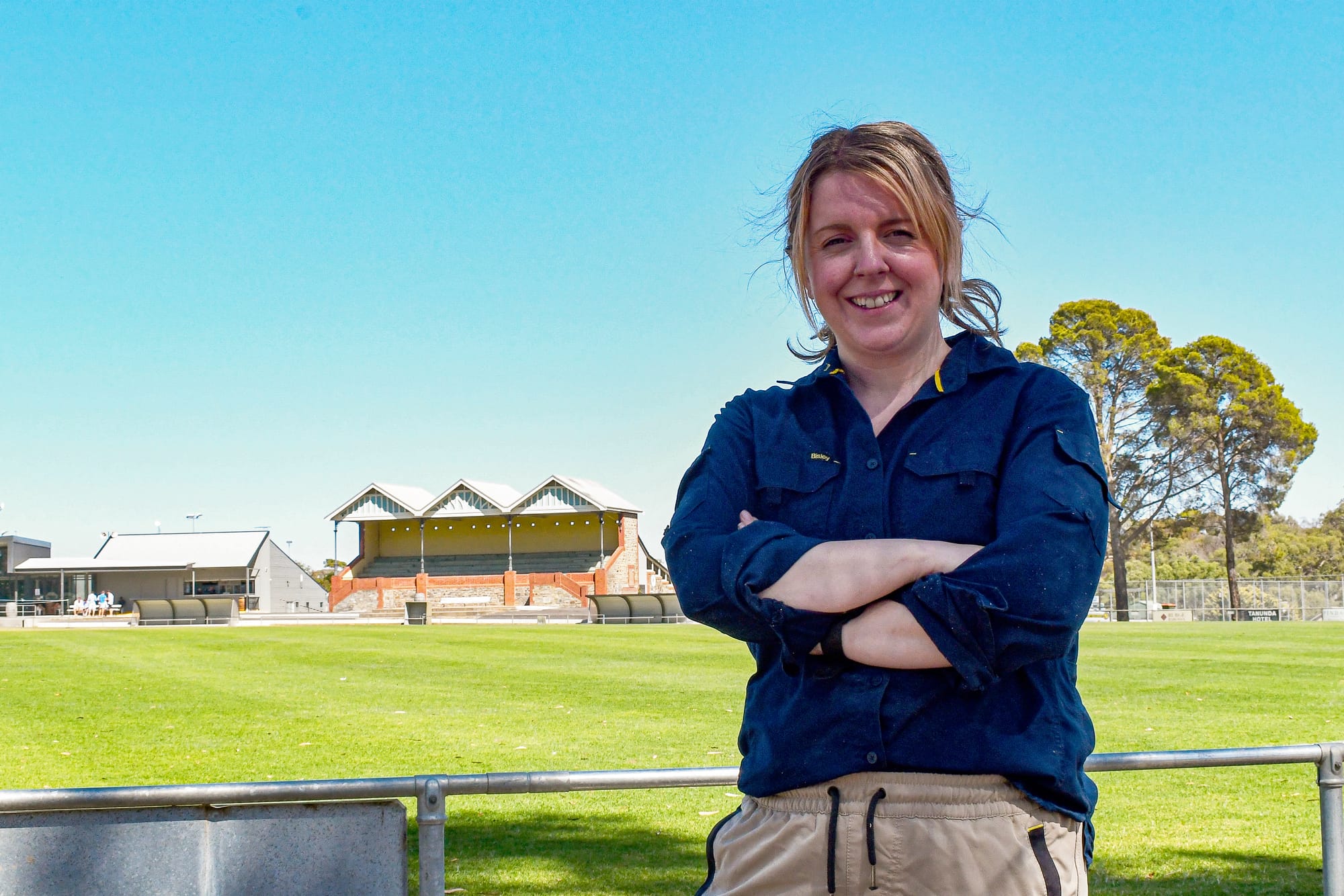 Hollie raises a hand to help out at Vintage Festival