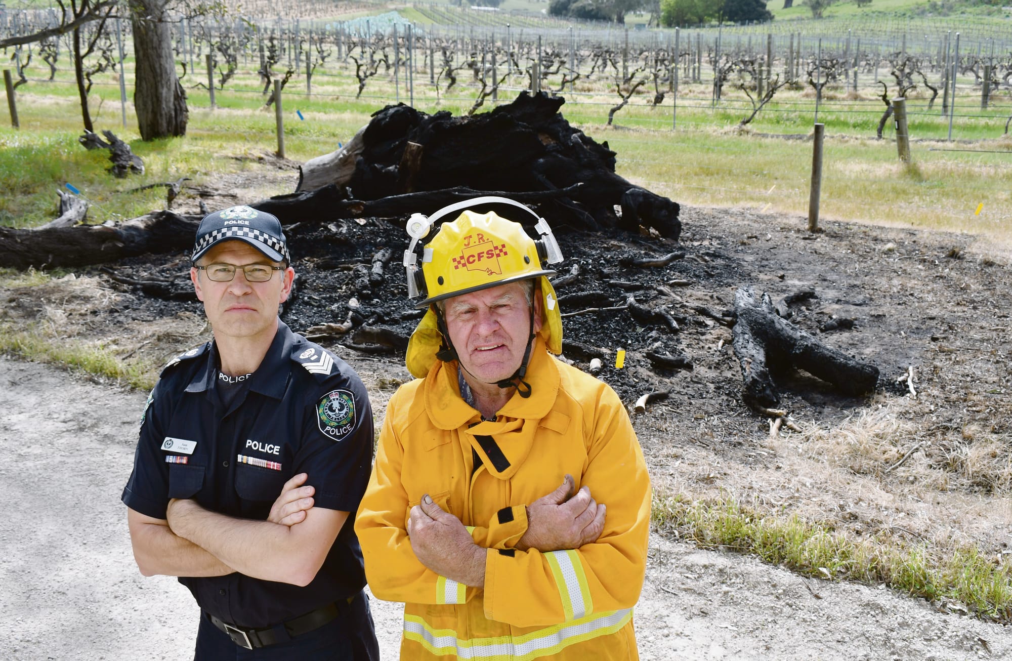 Suspicious fire threats: Police investigate Eden Valley fires