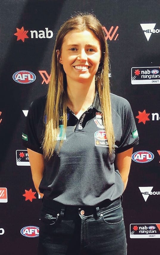 Nadia drafted to St. Kilda in AFLW