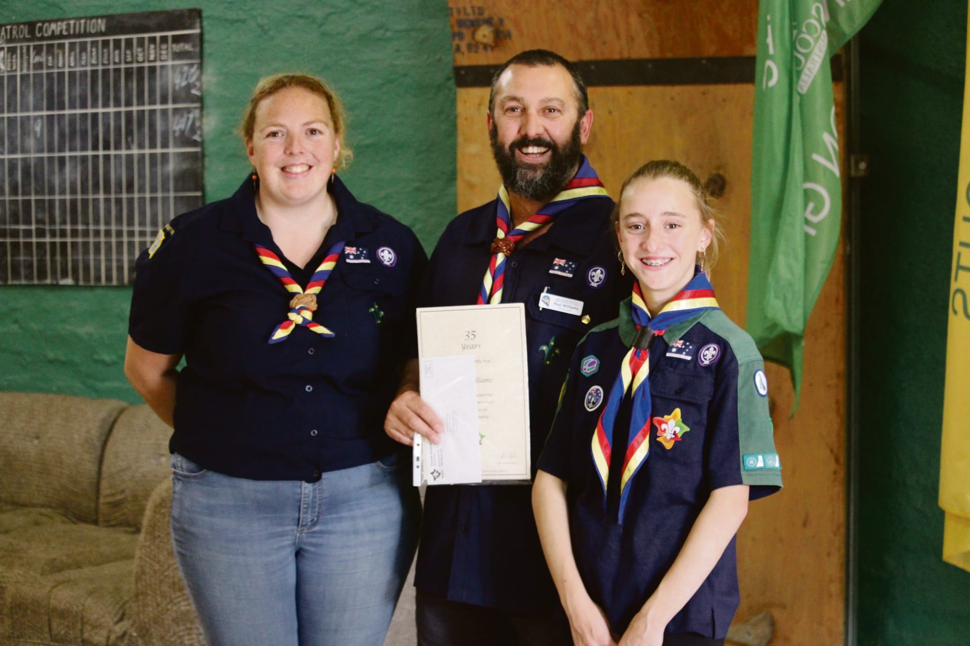 35 years of Scout service for Paul Williams