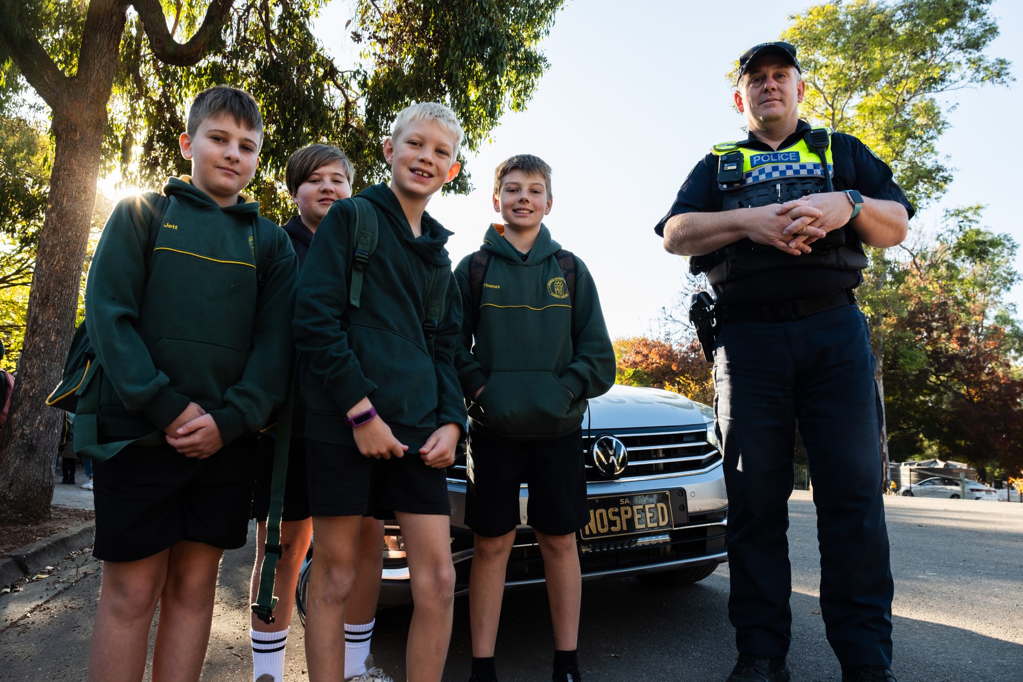 Greenock Primary walks safely to school