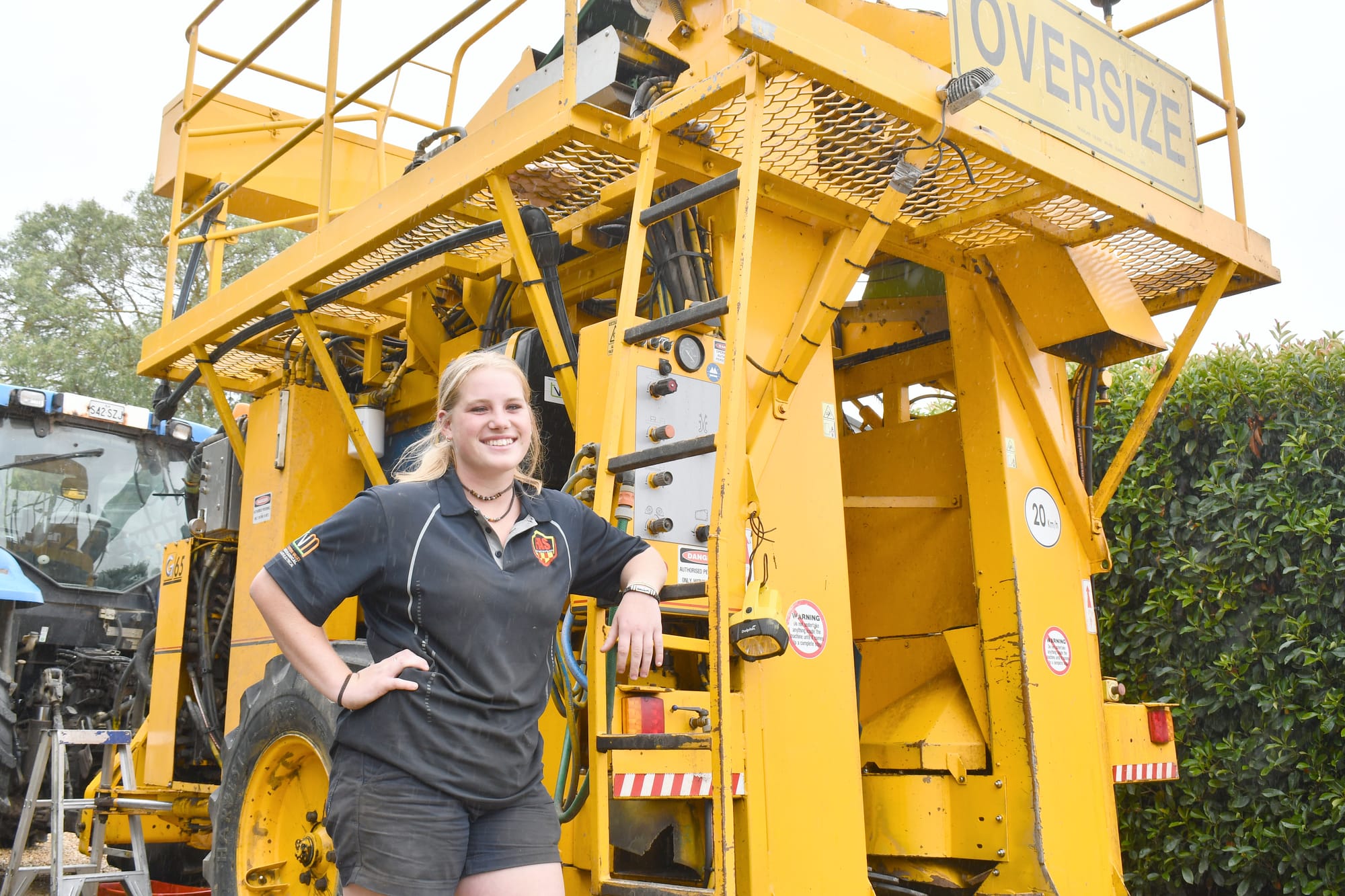 Trucking hard work: Olivia not your typical apprentice