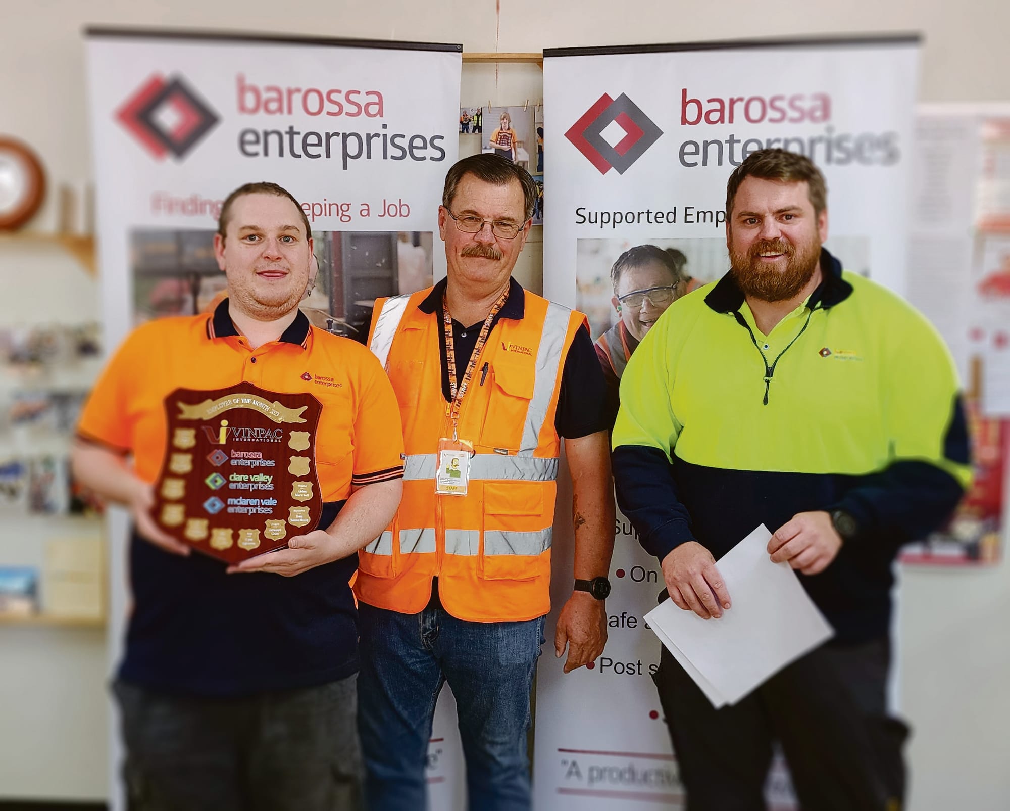 Barossa Enterprises employees of the month