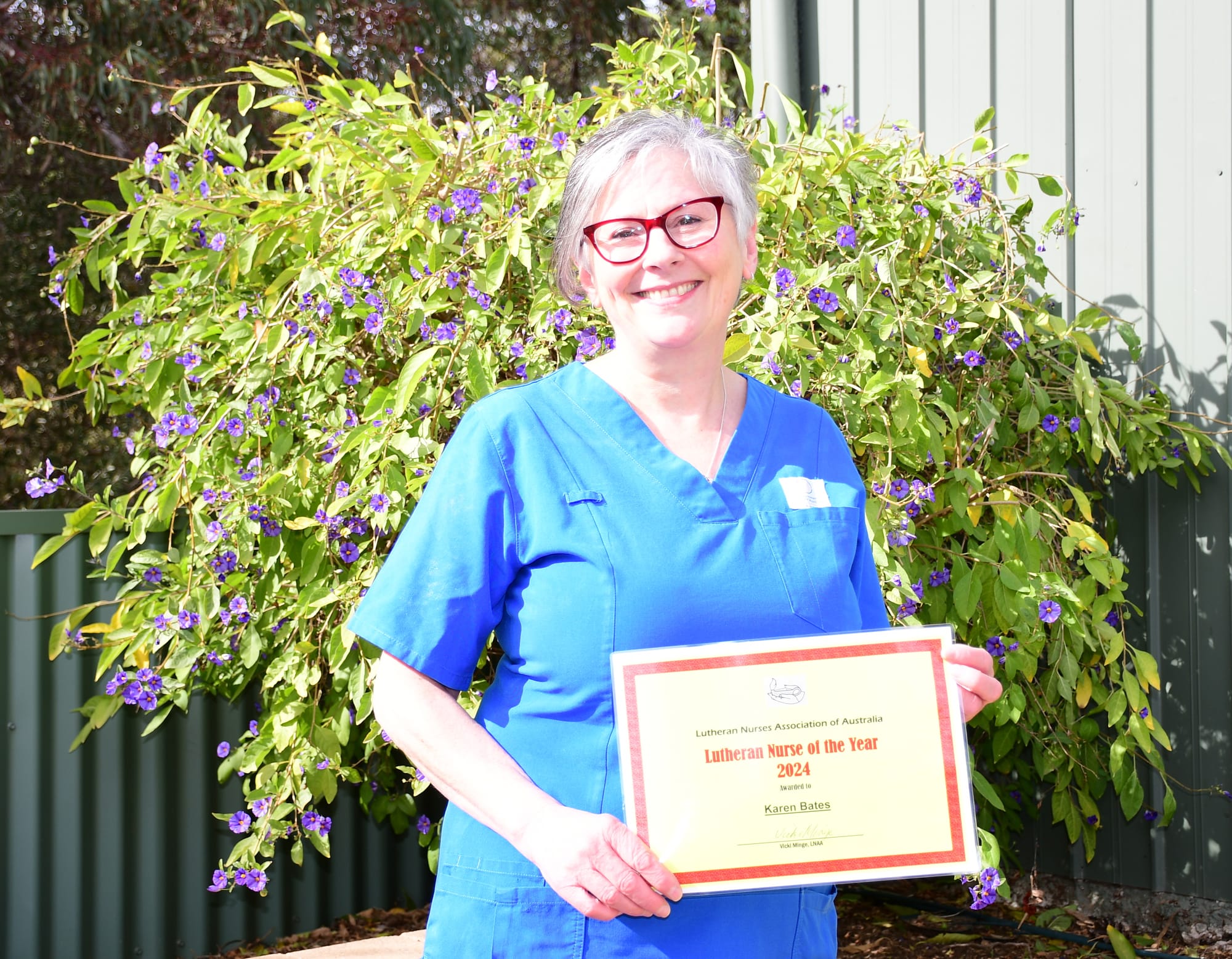 Karen’s nursing a special award