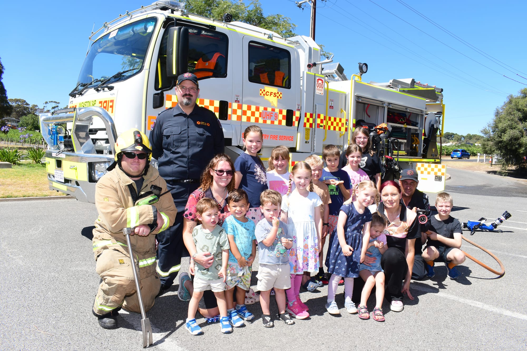 Fire truck visit gives kids insight