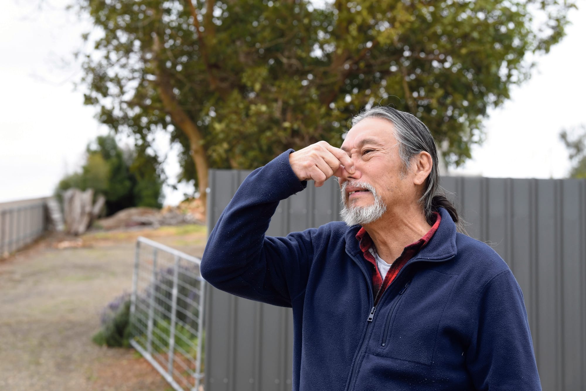 ON THE NOSE: Eudunda residents in a stink