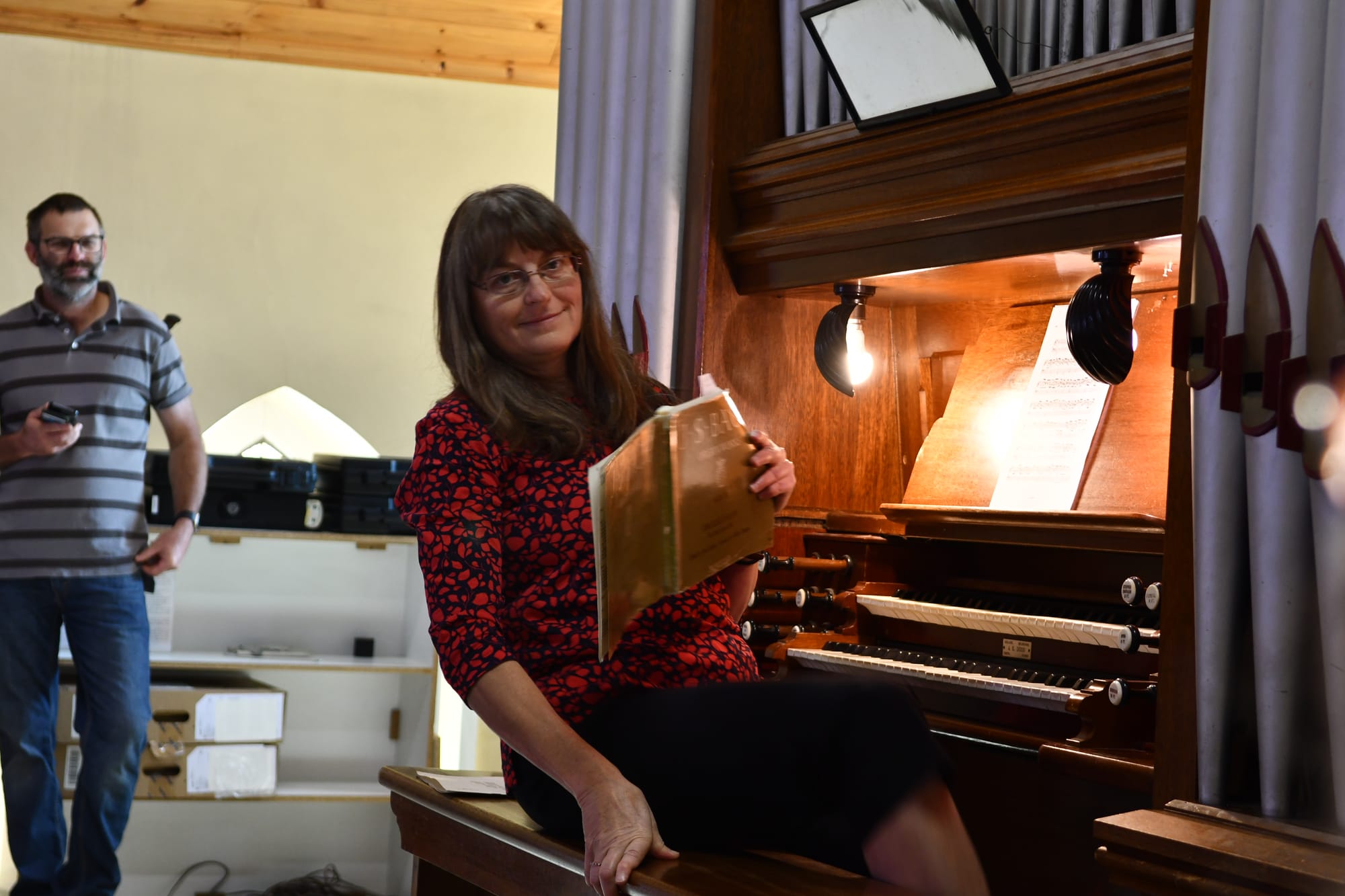 Wednesday - Step Back In Time: Organist Gina Dutschke. Photo by Clem Stanley.