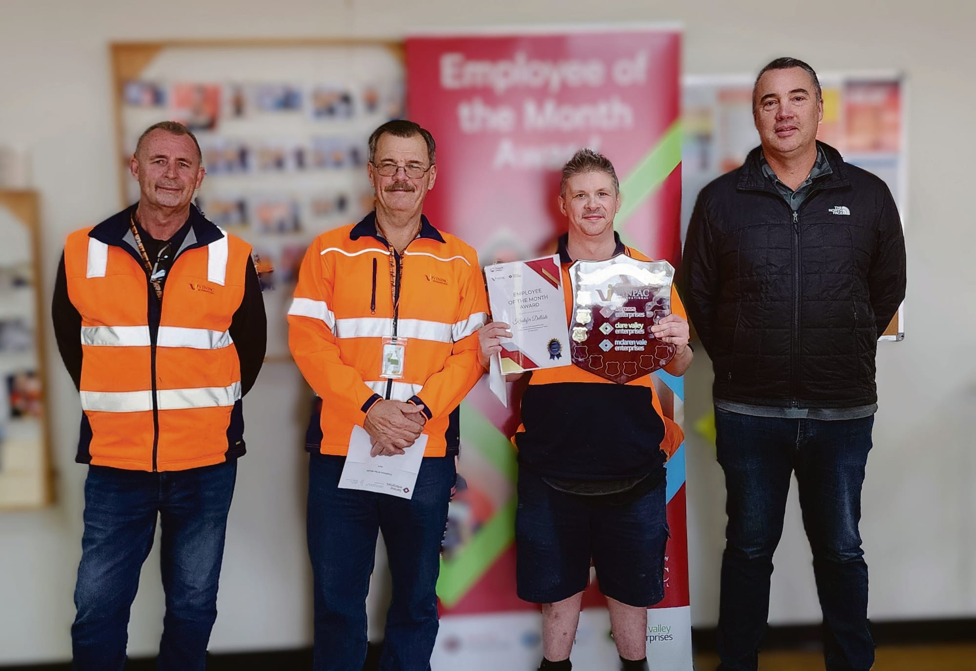 Barossa Enterprises Employee of the Month - April, 2024