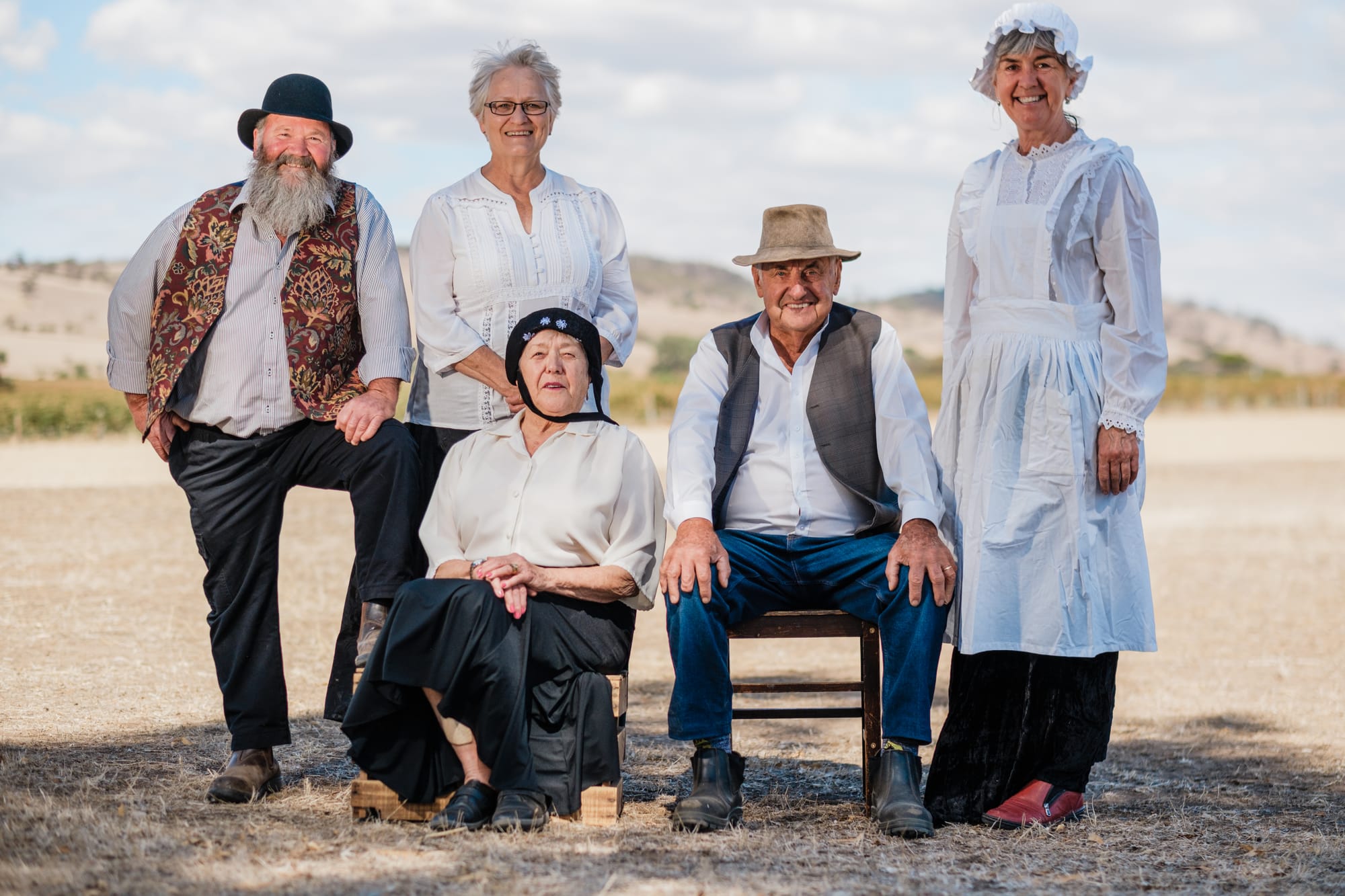 Some of the team organising the 'Step Back in Time.' LEFT TO RIGHT: Stephen Mylius, Anna Schrapel, Melva Ratsch, Trevor Ratsch, Michelle Mylius.