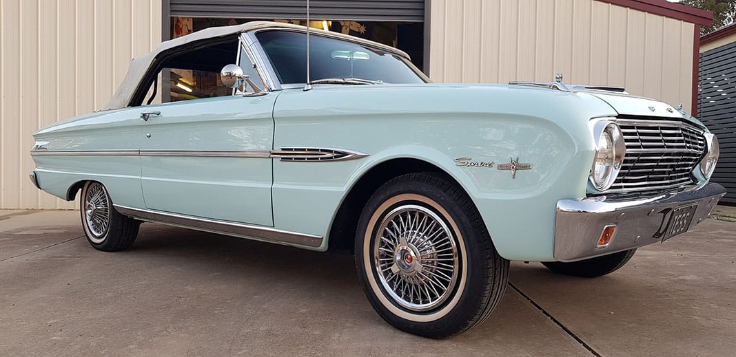Darren Thorpe’s 1963 Falcon Sprint convertible