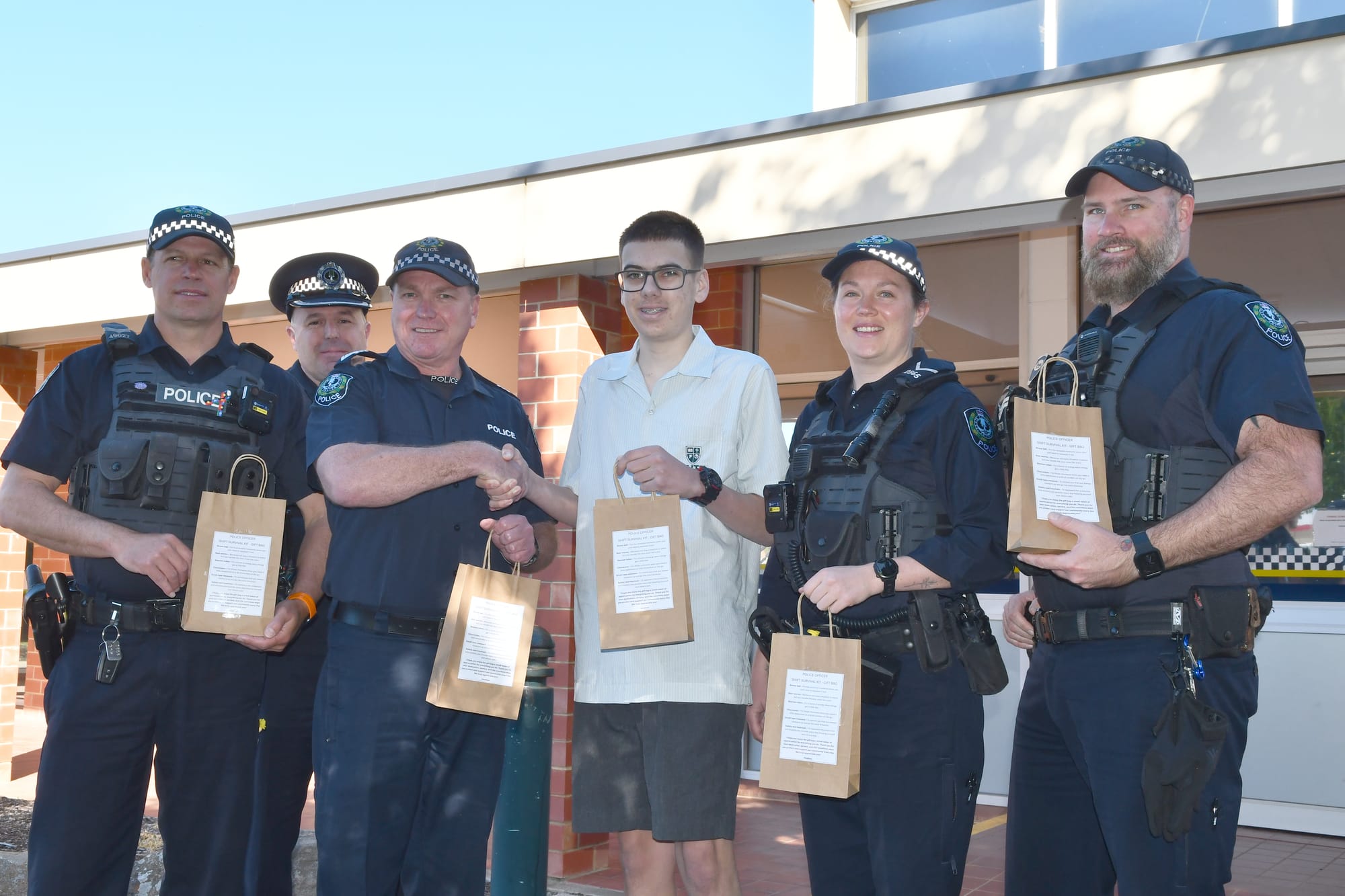 Local student's act of kindness for Barossa Police