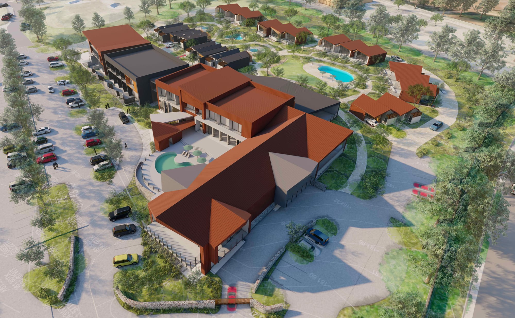 Revised design for Sandy Creek Hotel
