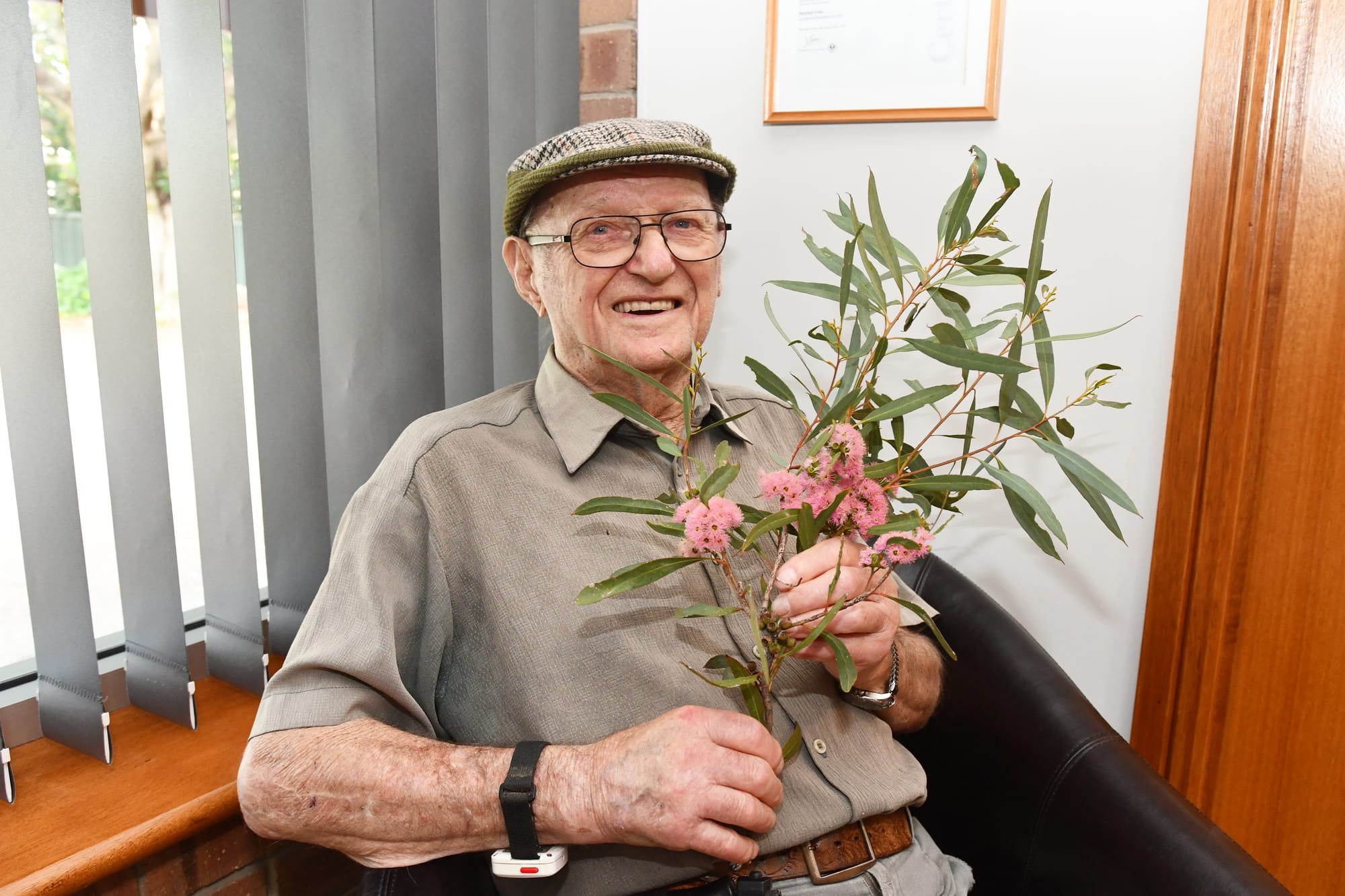 Pink mallee flowers a joy for Laurence