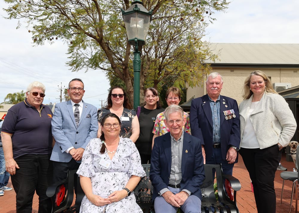 Charlie stands alongside veterans post image