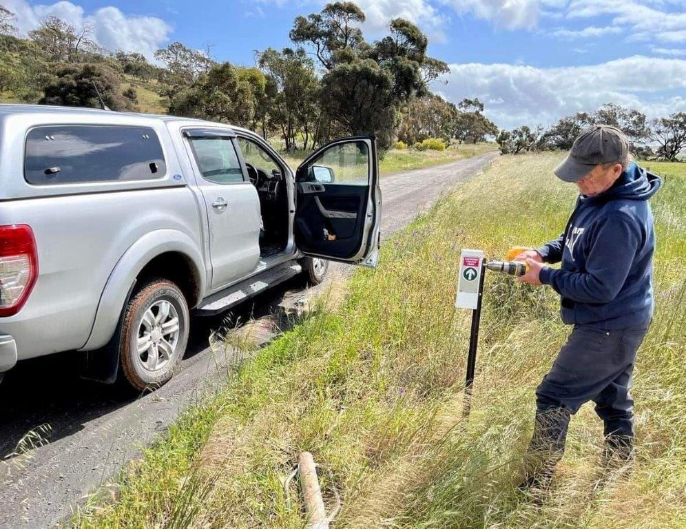 Completion of Lavender Cycling Trail signage post image