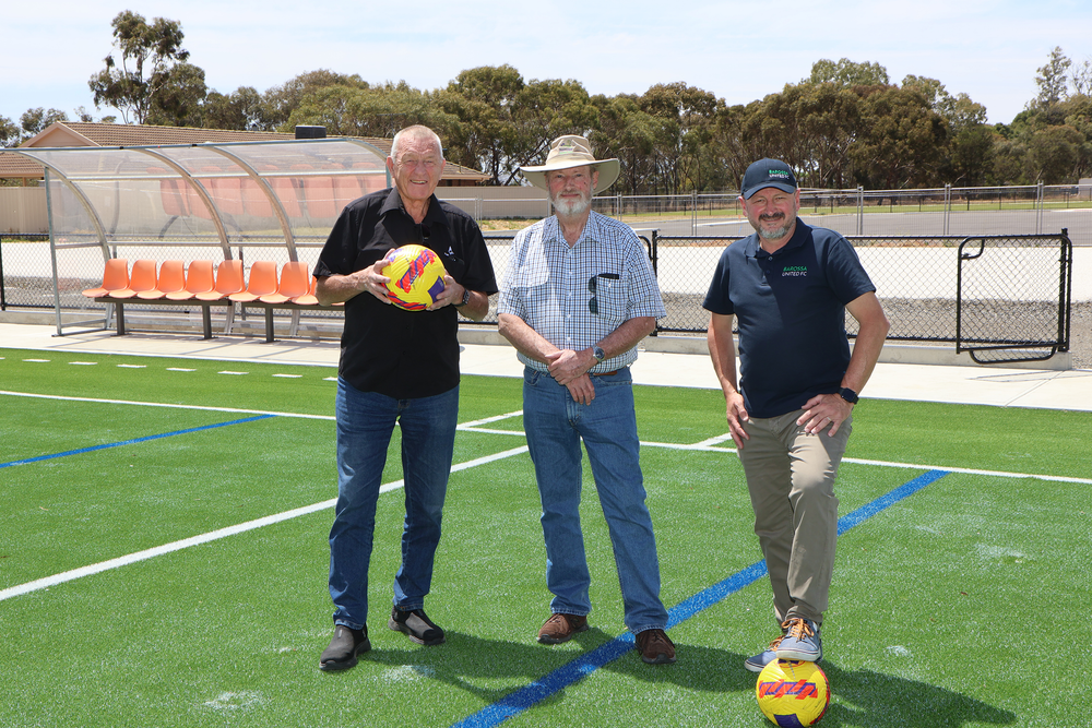 Barossa United Football Club kicking goals post image