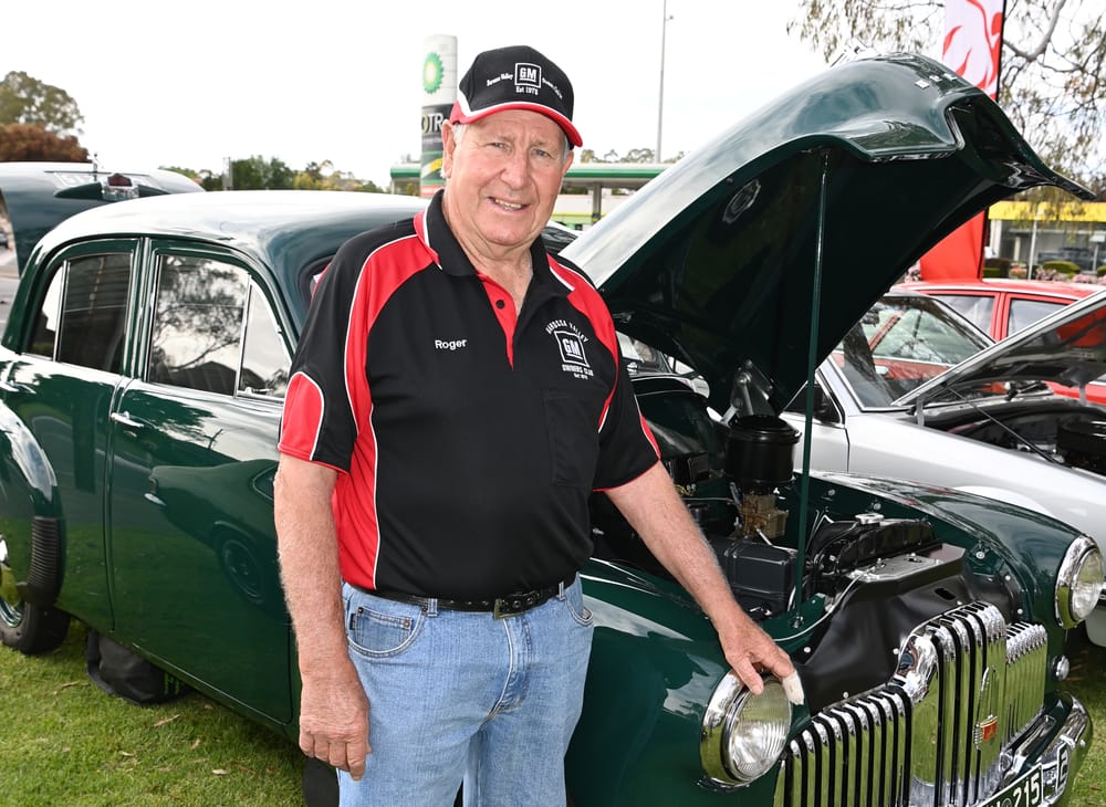 Roger proudly displays his Holden history post image