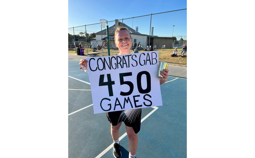 Gabrielle reaches 450 games post image